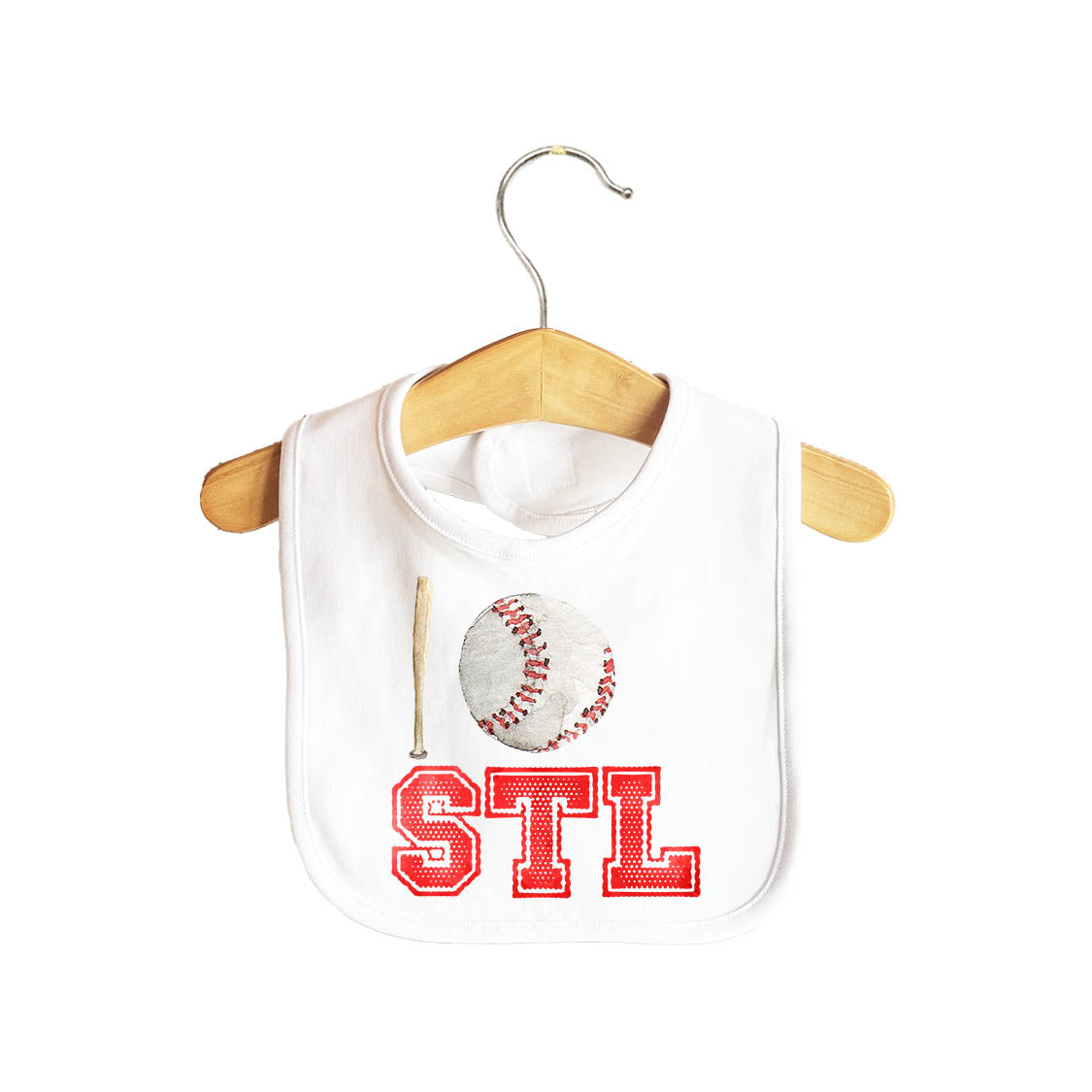 St. Louis Baseball Baby Bib