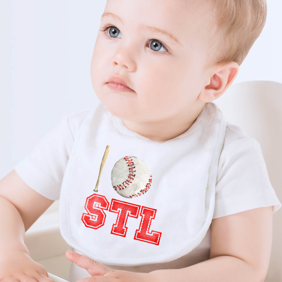St. Louis Baseball Baby Bib