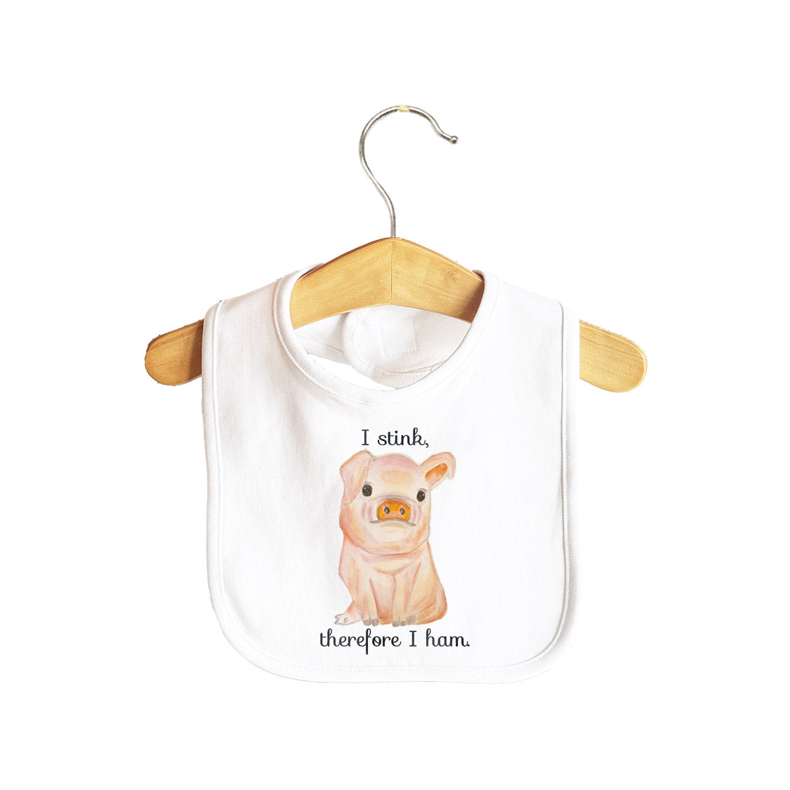 I Stink There For I Ham Baby Bib