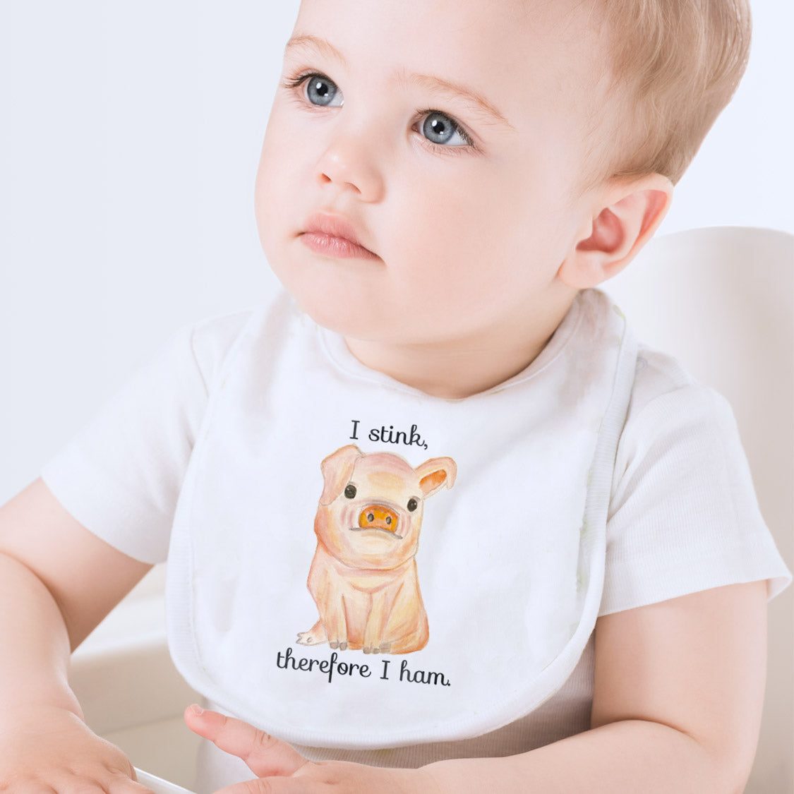 I Stink There For I Ham Baby Bib