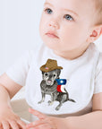 Texas Pug Baby Bib