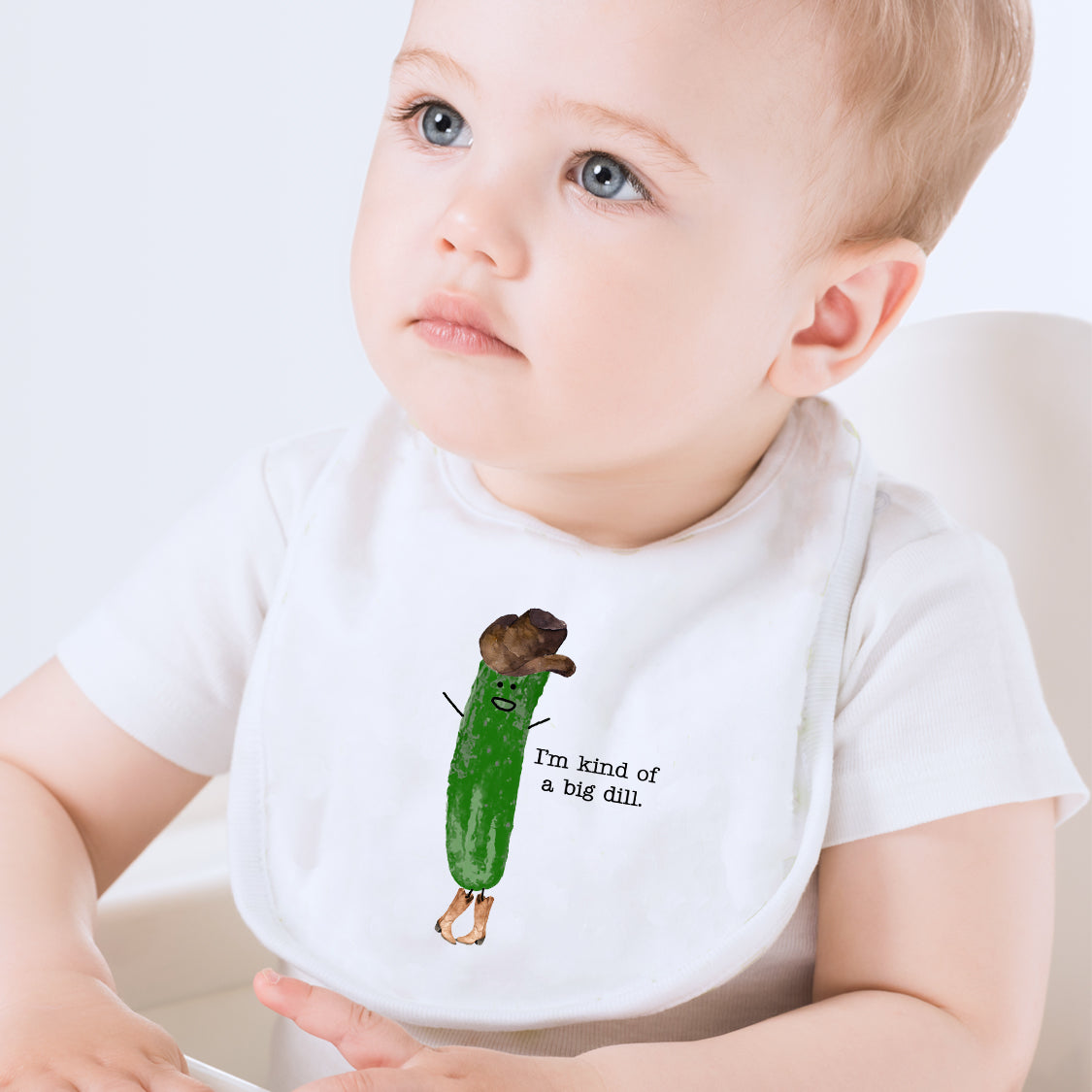 Western Big Dill Baby Bib