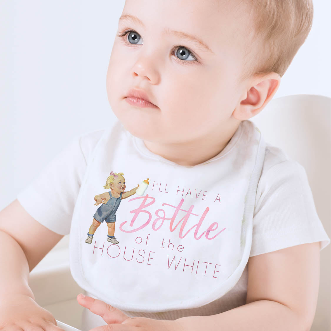 Bottle Of House White Baby Bib