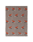 Fox Cotton Knit Baby Blanket