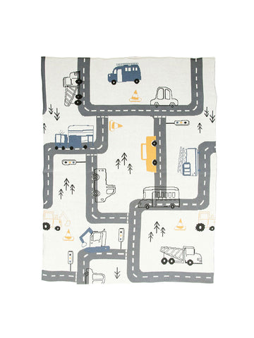 Car and Road Baby Blanket