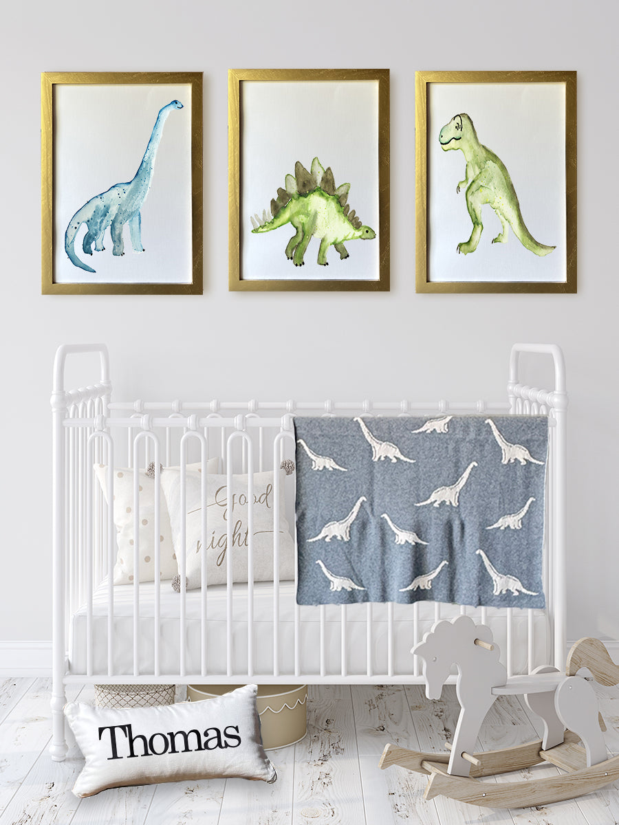 Dinosaur Personalized Baby Blanket