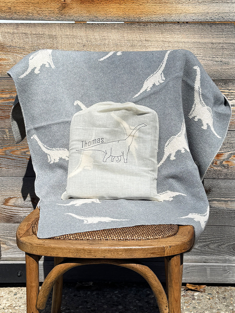 Dinosaur Personalized Baby Blanket