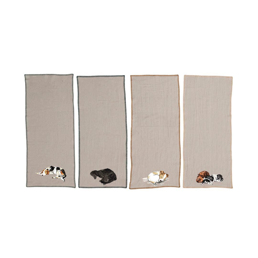 Sleeping Dogs Baby Burp Cloth