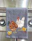 Chicken Family Black Kitchen Towel (LIMITED QUANTITES!)