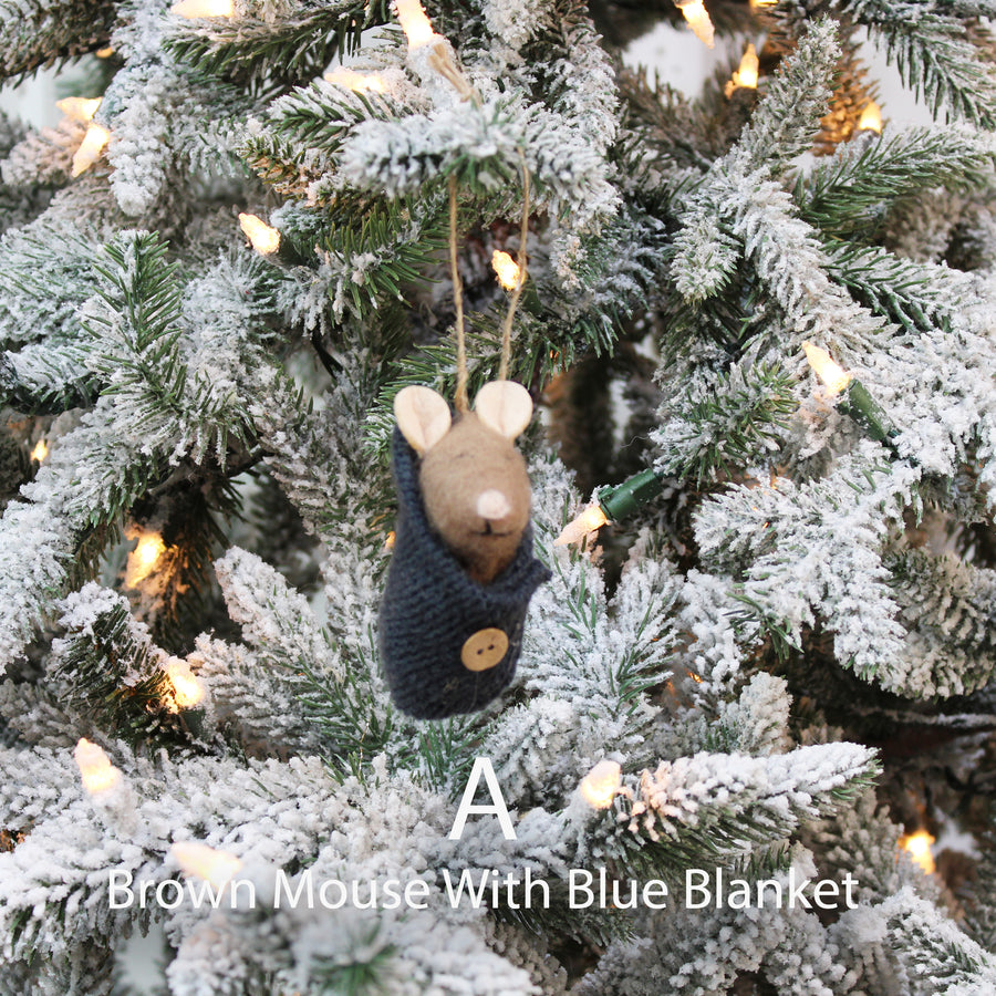 Baby Mouse Ornament Perzonalized