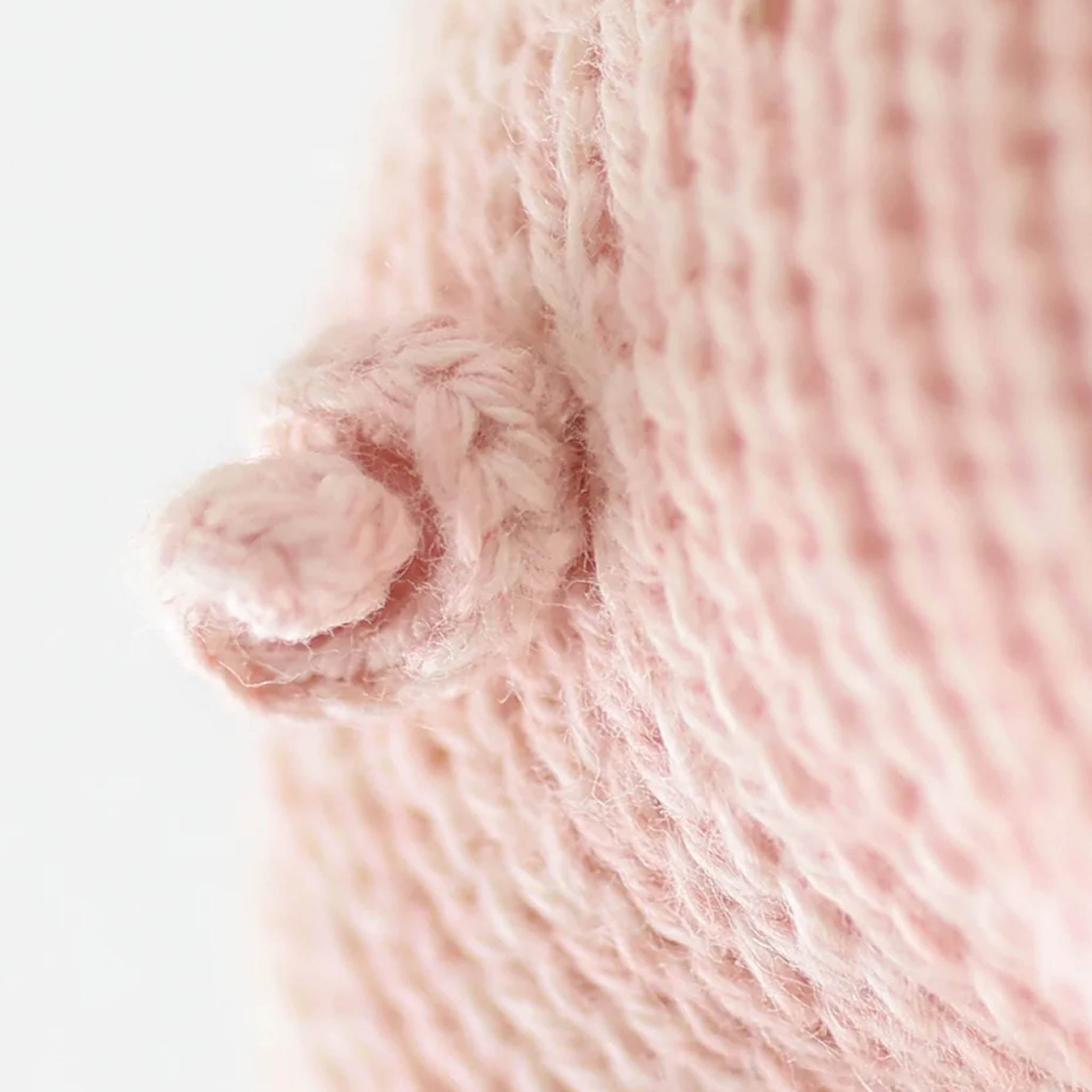 Baby Piglet- Hand Knit Cuddle + Kind Doll