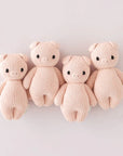 Baby Piglet- Hand Knit Cuddle + Kind Doll with Personalized Bag