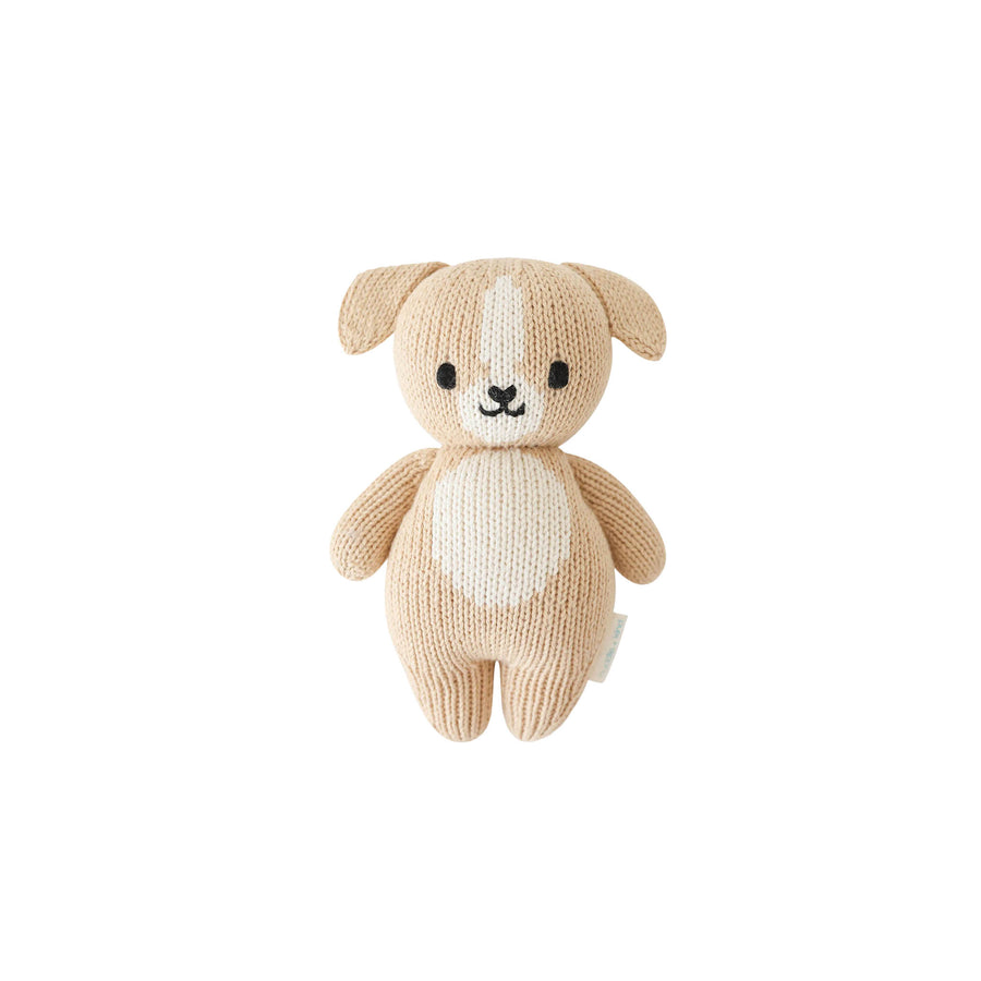 Baby Puppy Hand Knit Cuddle + Kind Doll