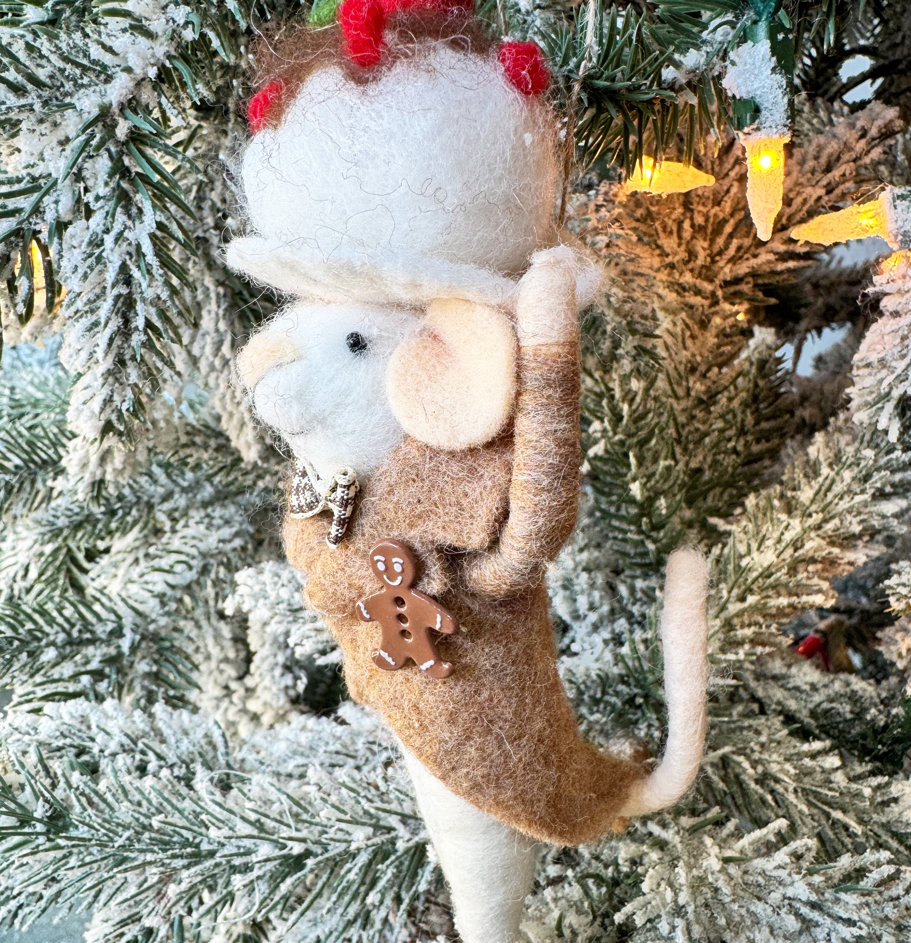 Baker Gingerbread Mouse Ornament