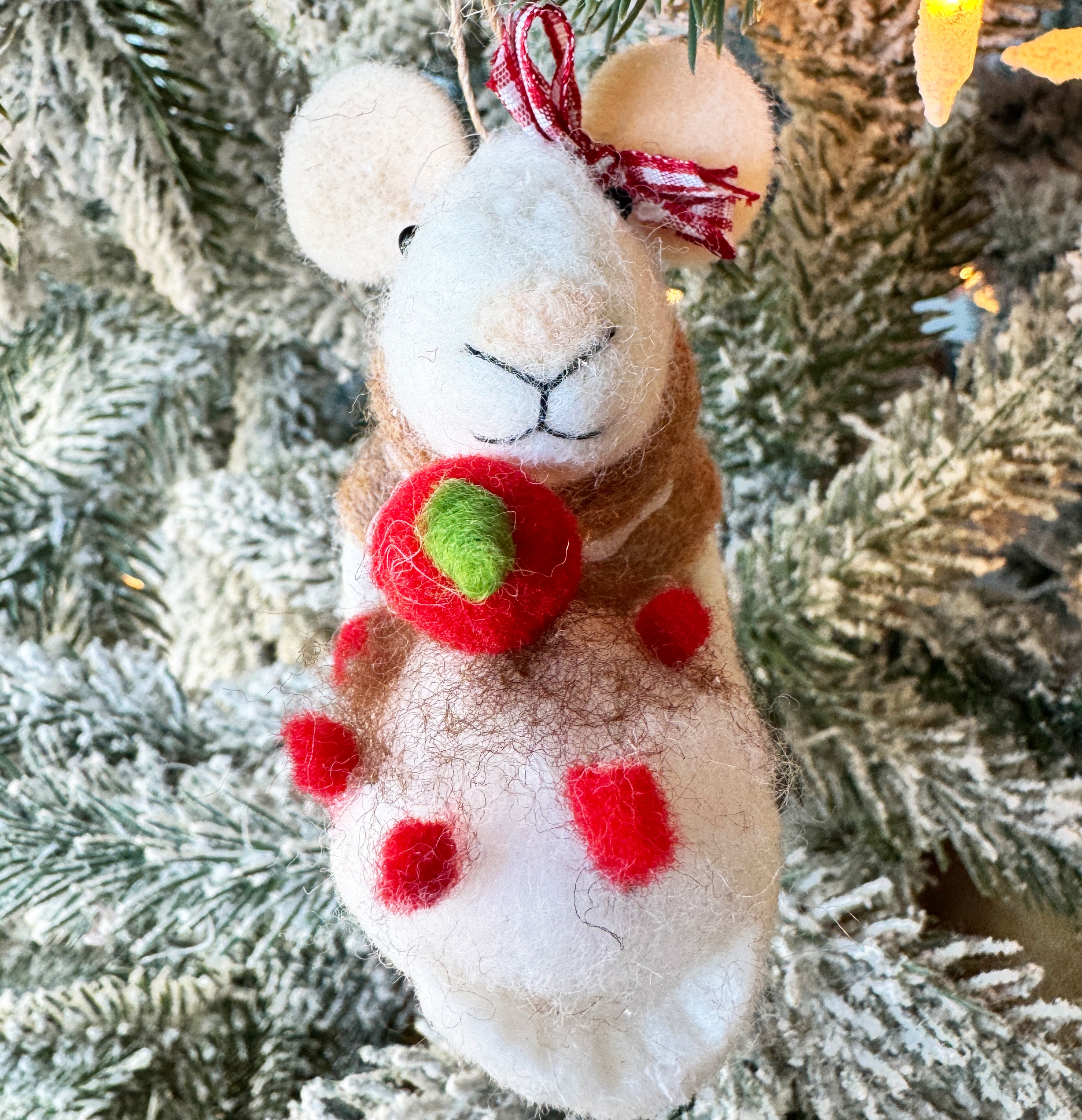 Baker Gingerbread Mouse Ornament