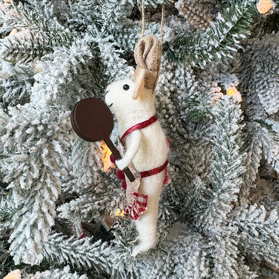 Baker Gingerbread Mouse Ornament