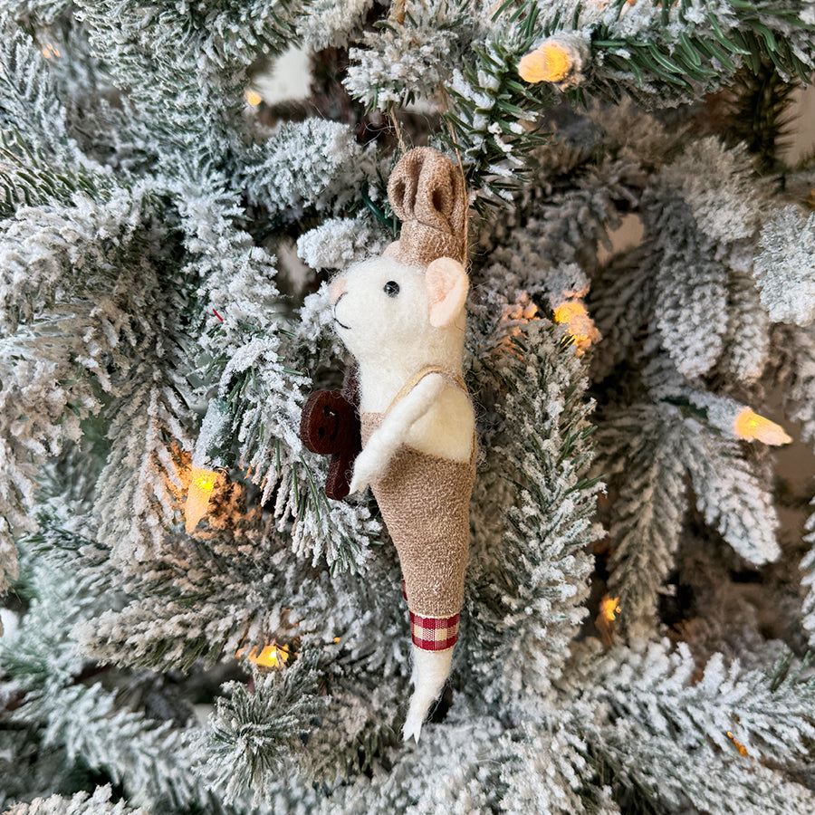 Baker Gingerbread Mouse Ornament