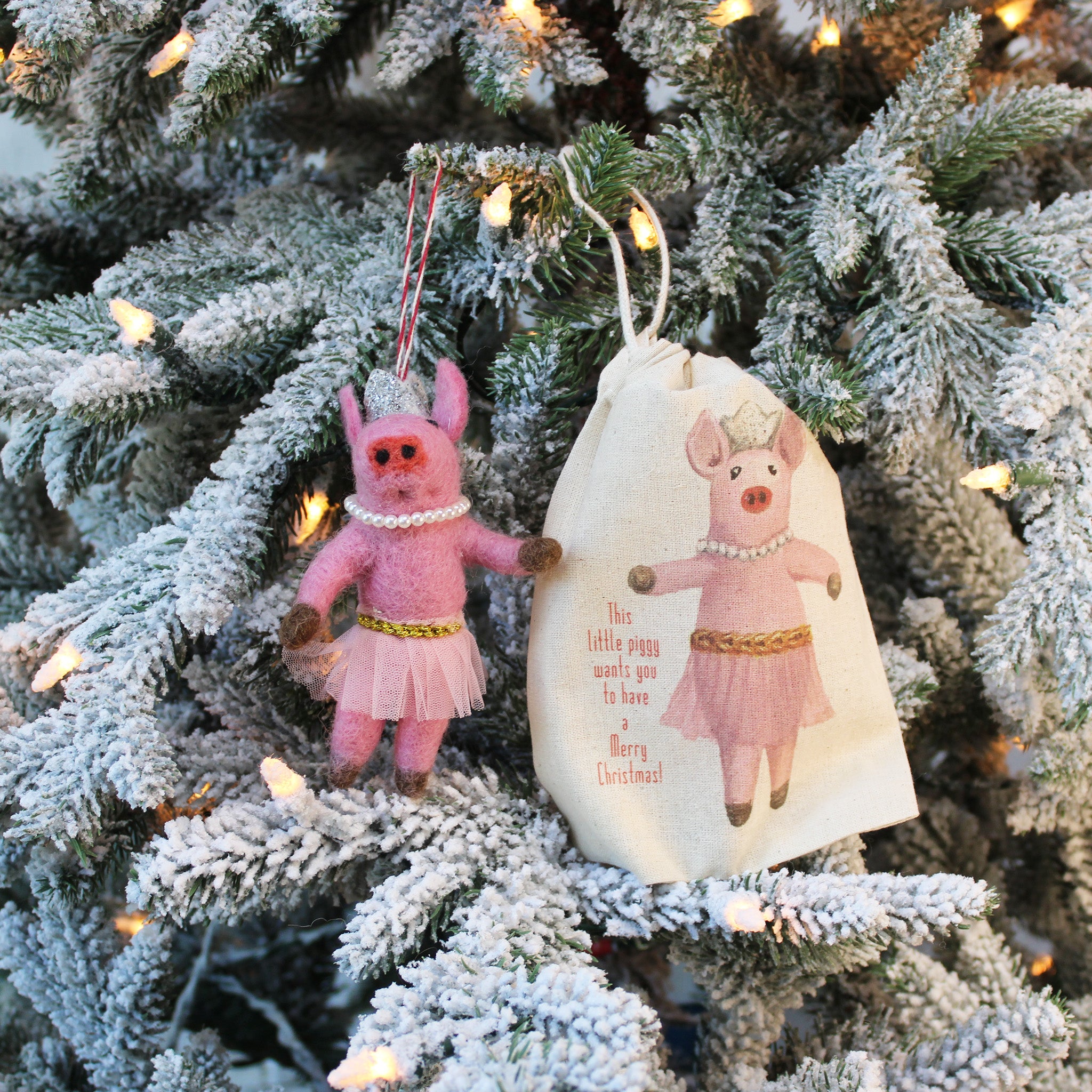 Princess Pig Ballerina Ornament