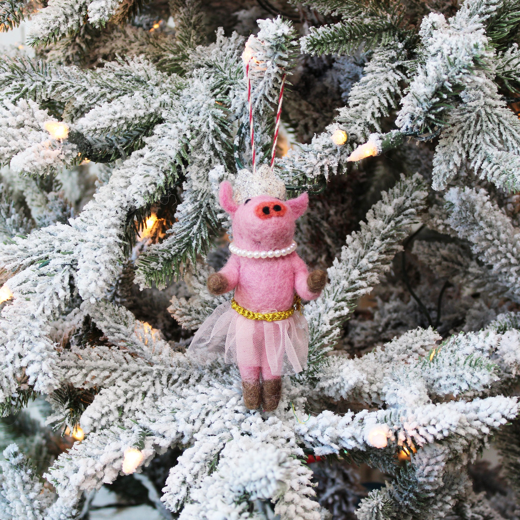 Princess Pig Ballerina Ornament
