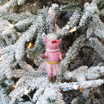 Princess Pig Ornament