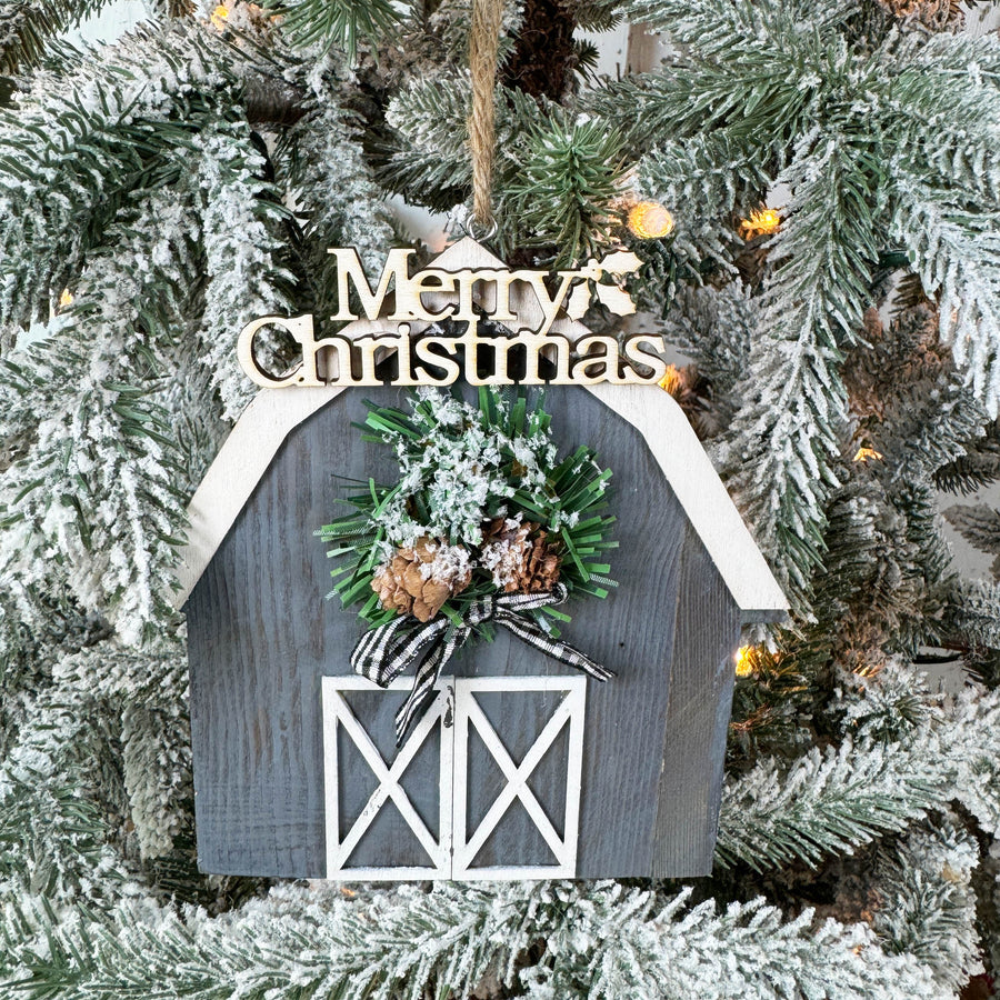 Christmas Barn Ornament