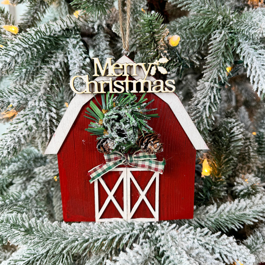 Christmas Barn Ornament