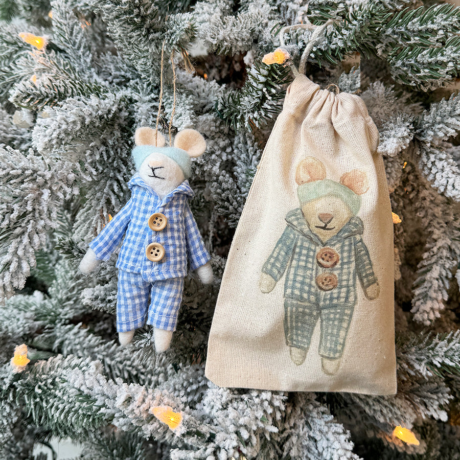 Bedtime Mouse Ornament