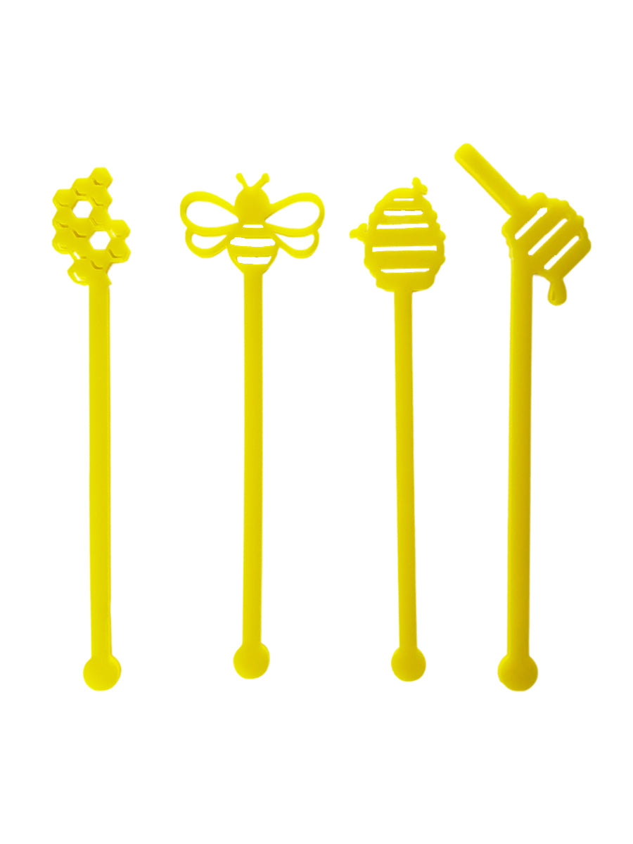 Bee's Knees Bee Acrylic Stir Sticks