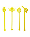 Bee's Knees Bee Acrylic Stir Sticks