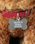 Plush Puppy Dog Toy With Personalized Tag "I Belong To..."