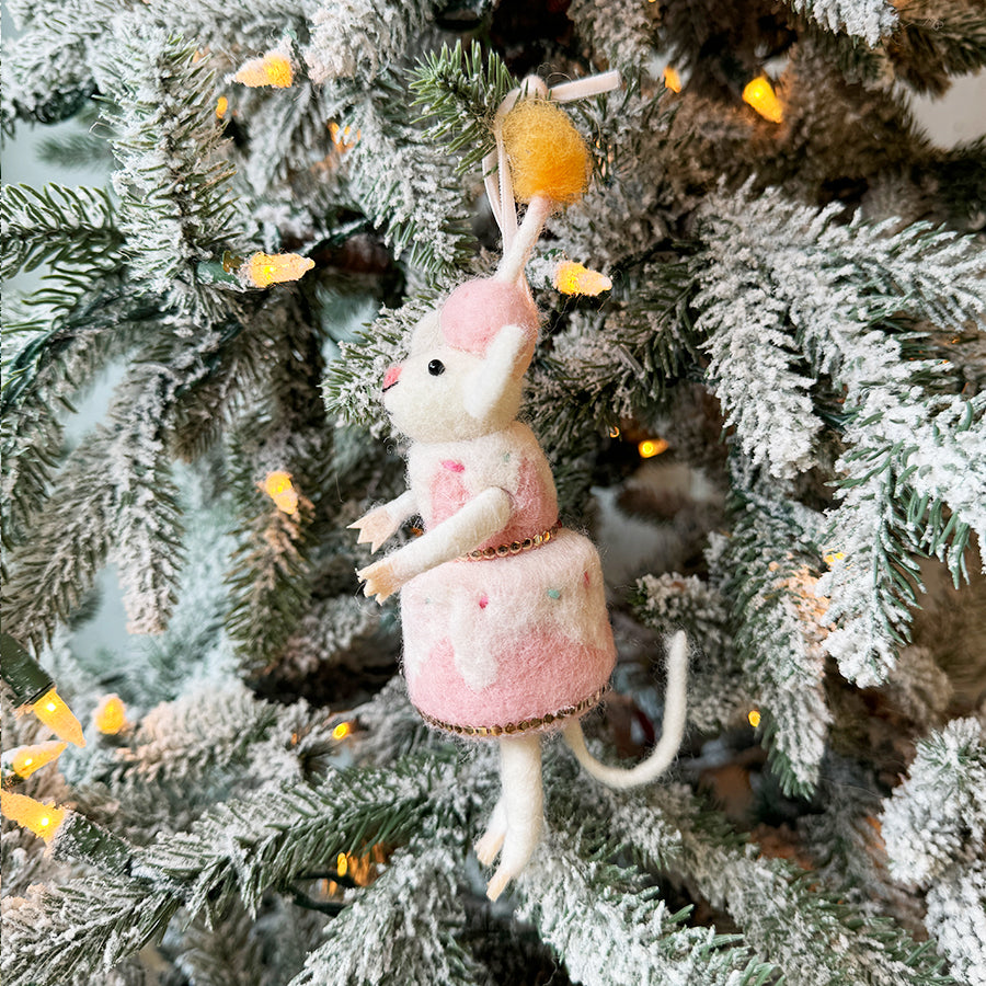 Birthday Cake Mouse Ornament