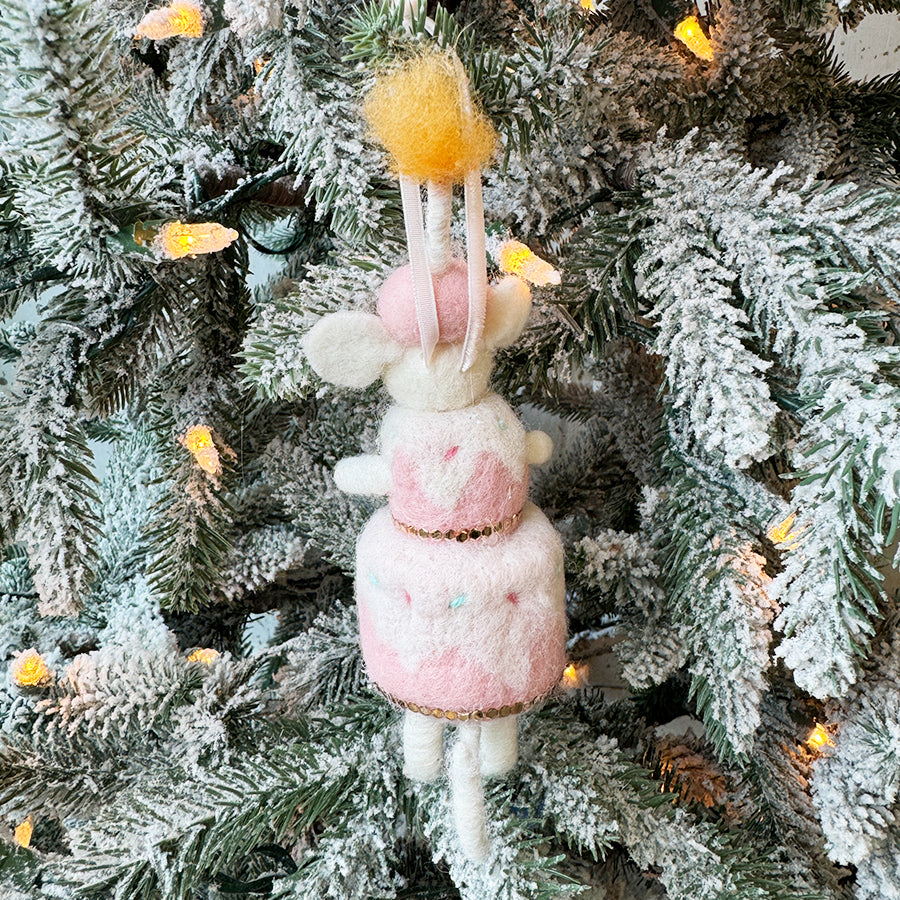 Birthday Cake Mouse Ornament