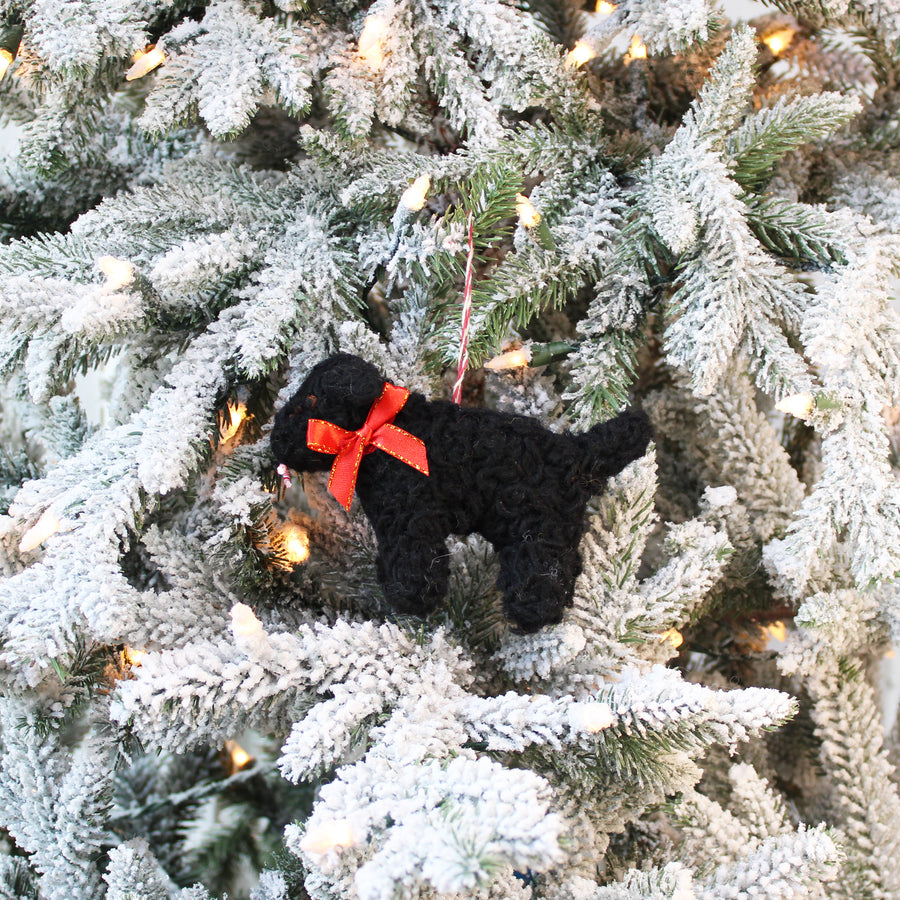 Candy Cane Curly Dog Ornament (LIMITED QUANTITIES)