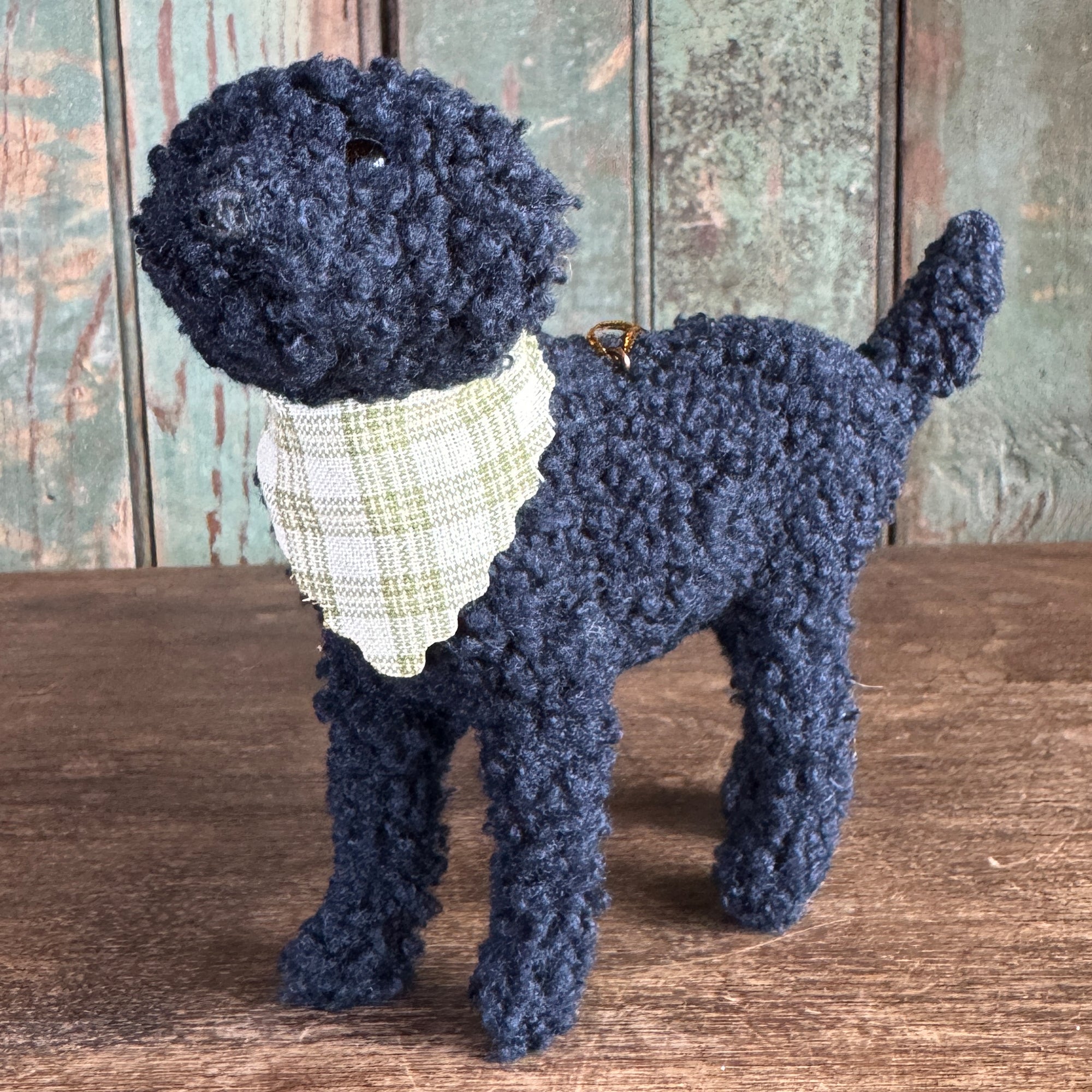 Goldendoodle With Bandana Ornament