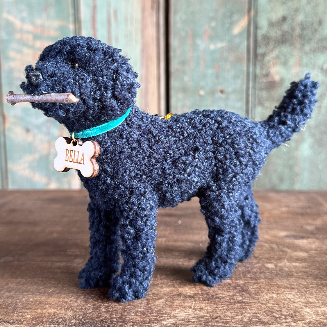 New Doodle Dog Ornament with Custom Name Tag