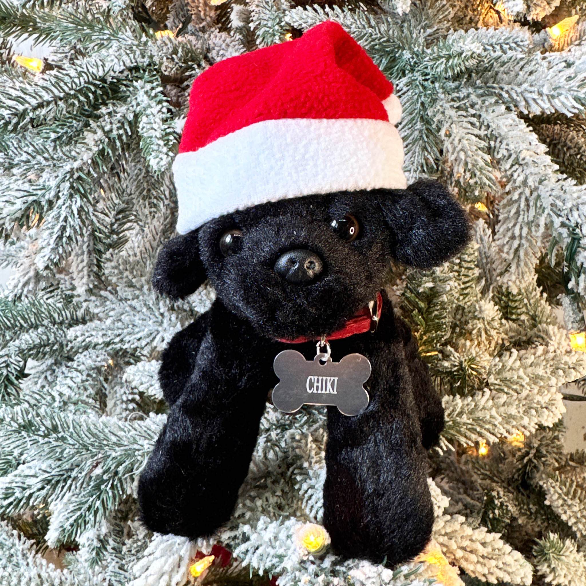 Mini Plush Puppy Dog Toy With Personalized Tag