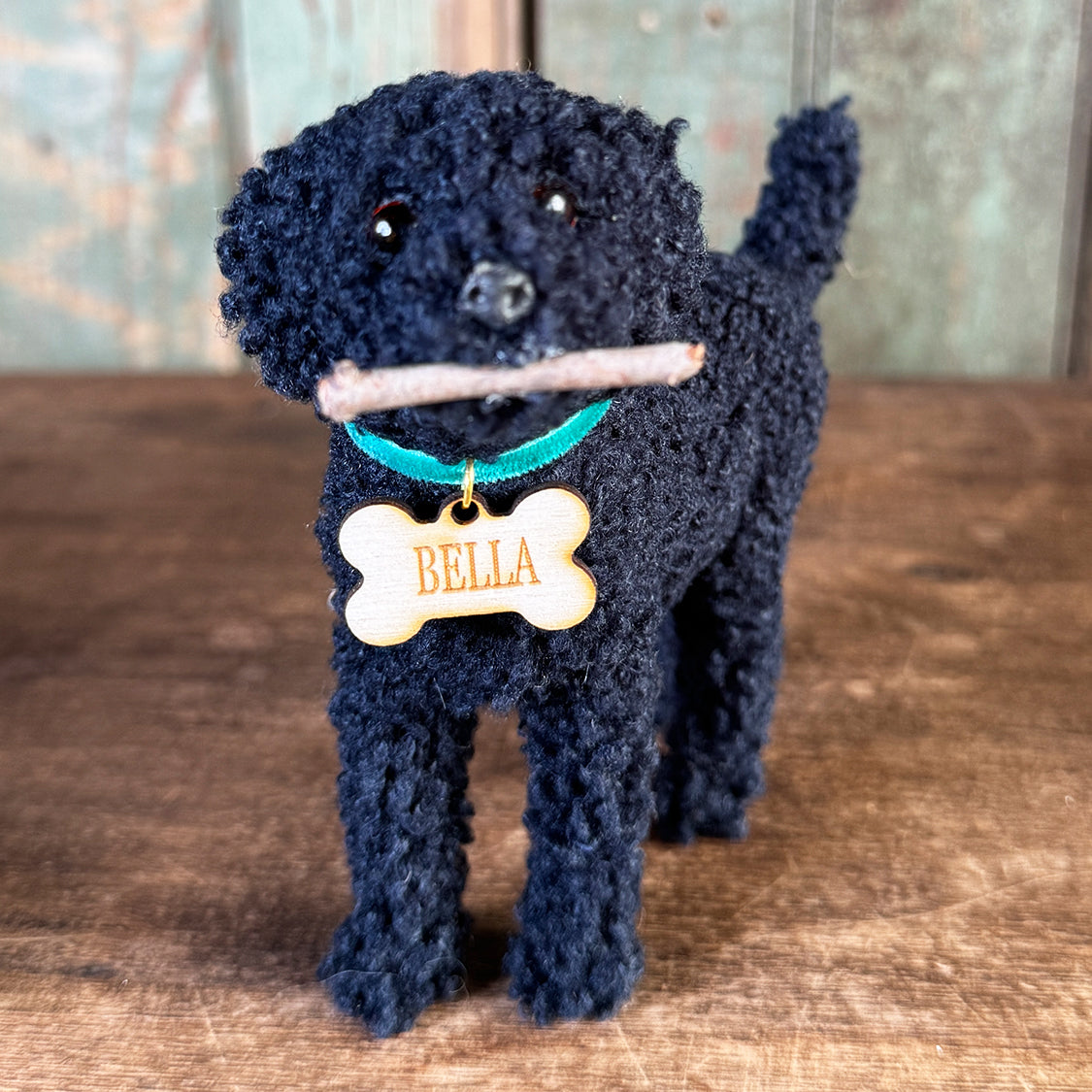 New Doodle Dog Ornament with Custom Name Tag