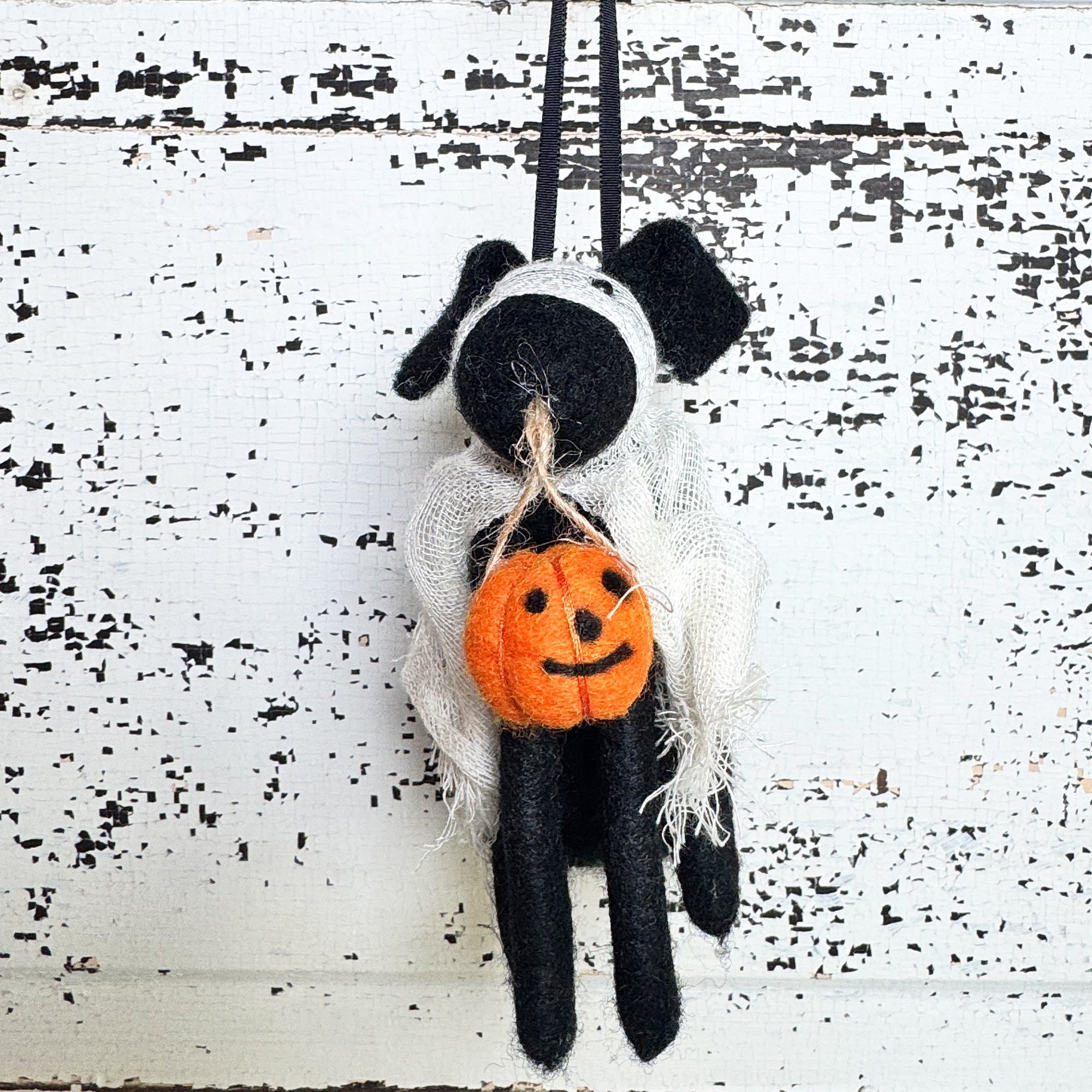 Spooky Pup Costume Halloween Ornament