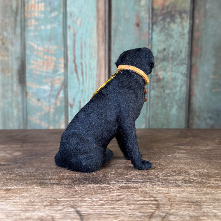 Personalized Sitting Fetch Labrador Retriever Ornament