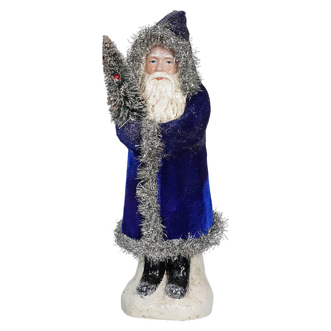 Velvet Belsnickle Santa Ornament