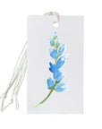 Set of 4 Bluebonnets Gift Tags Matching Original Art Wrapping Paper
