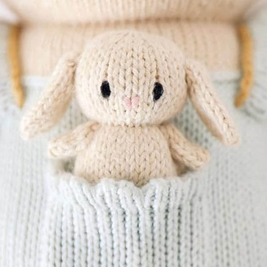 Briar The Bunny- Hand Knit Cuddle + Kind Doll with Personalized Bag