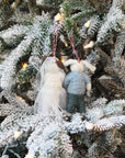 Bride and Groom Couple Dog Ornament
