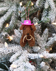 Cowboy Curly Doodle Dog Ornament  (LIMITED QUANTITIES)