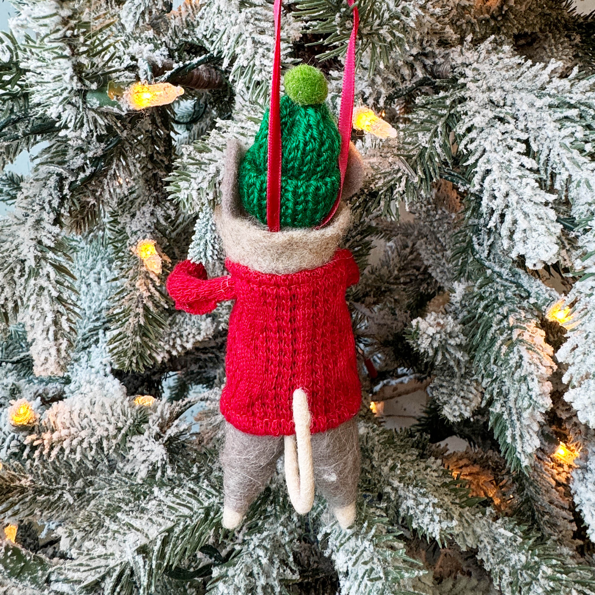Bubble Tea Mouse Ornament