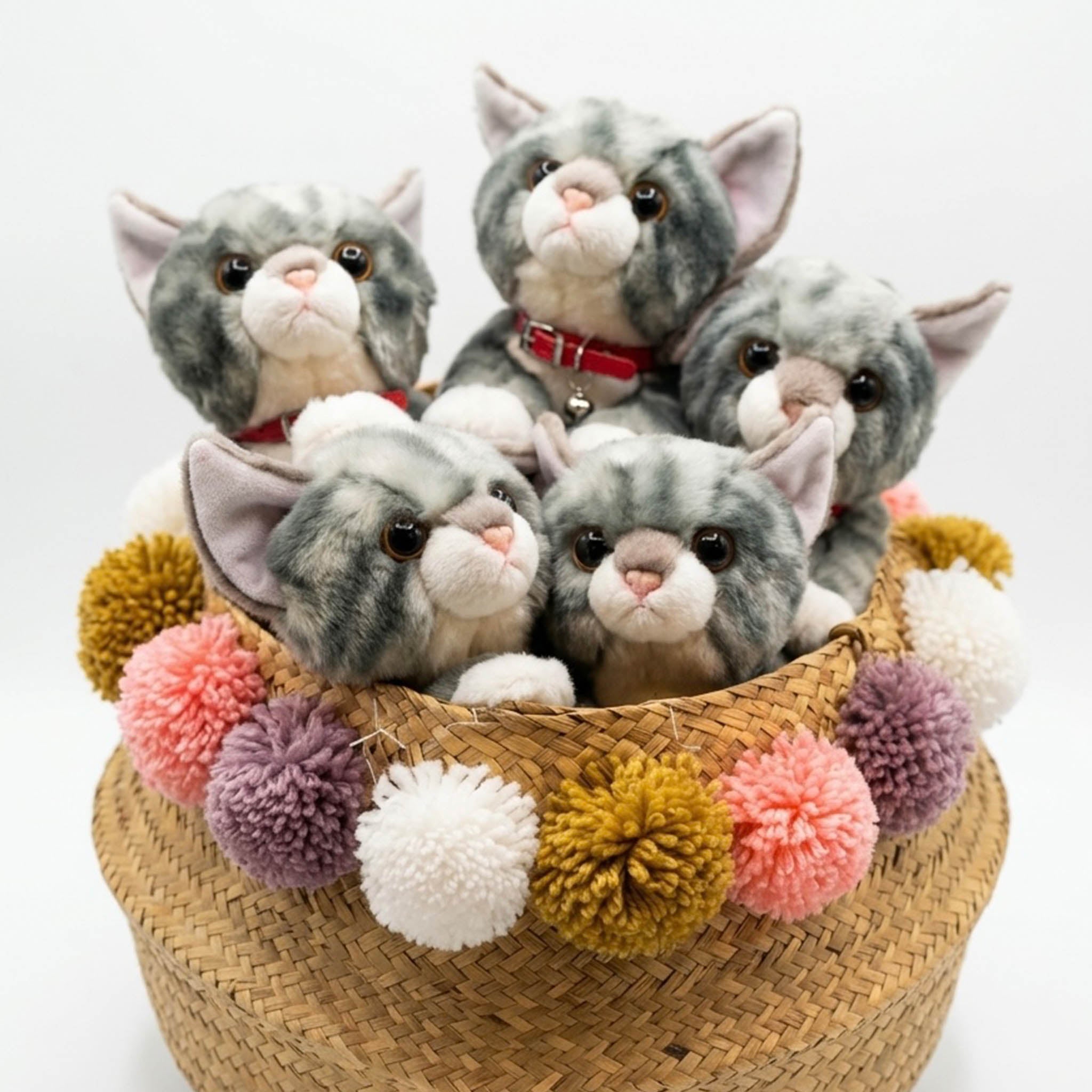 Plush Kitty Toy With Personalized Tag