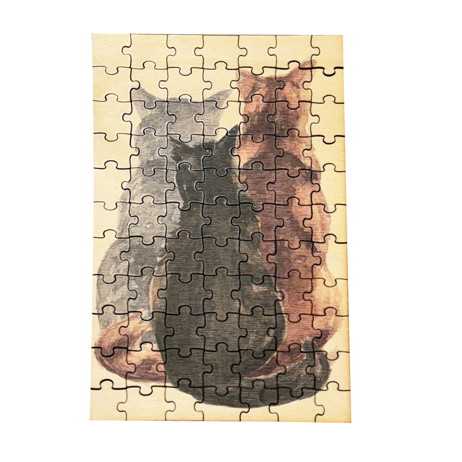 Cat Trio Wooden Puzzle