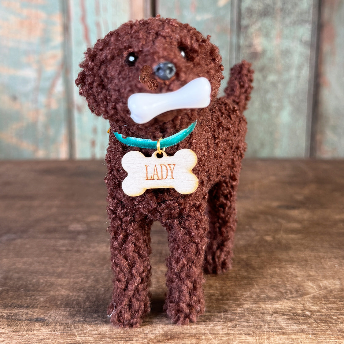 New Doodle Dog Ornament with Custom Name Tag