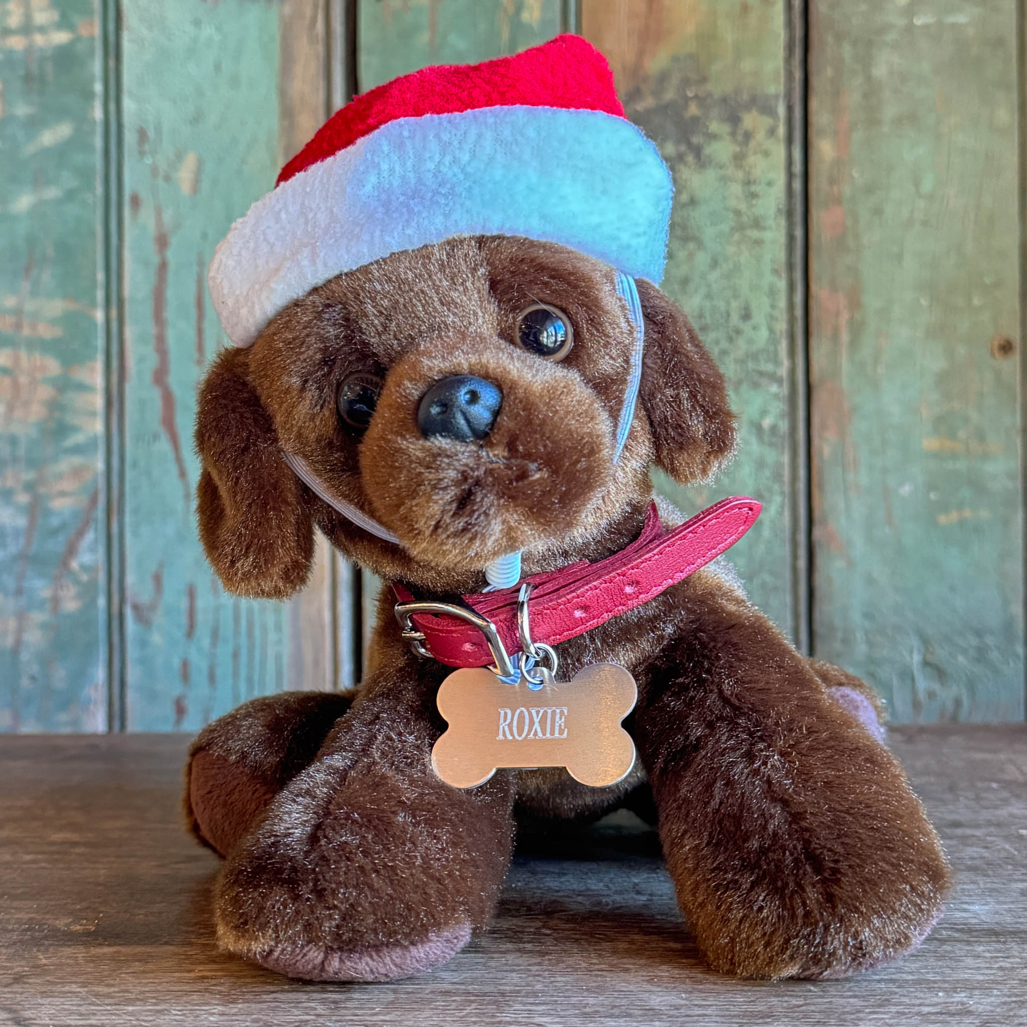 Mini Plush Puppy Dog Toy With Personalized Tag