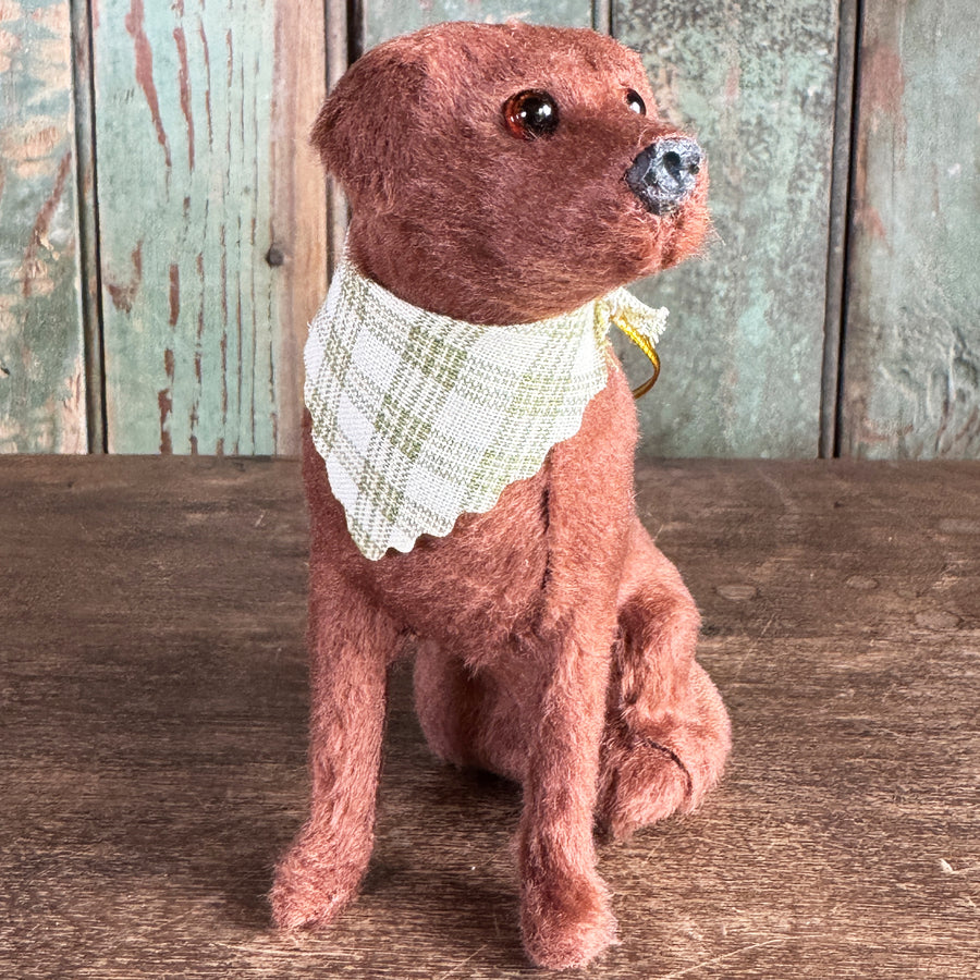 Sitting Labrador Retriever With Bandana  Ornament